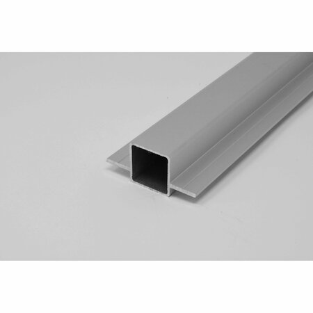 EZTUBE Extrusion for 1/4in Flush Panel  Silver, 94in L x 1in W x 1in H 100-150-94
